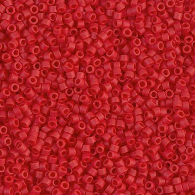 DB0753 - 1g Size 11/0 delicas in Matt Opaque Dark Red