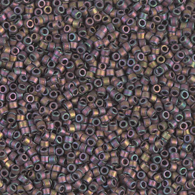 DB1056 - 1g Size 11/0 delicas in Matt Metallic Rose Gold Iris