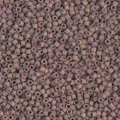 DB1061 - 1g Size 11/0 delicas in Matt Metallic Dusky Clay AB
