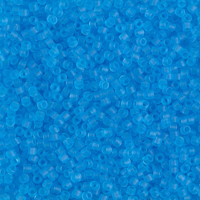 DB1269 - 5g Size 11/0 delicas in Matt Transparent Ocean Blue