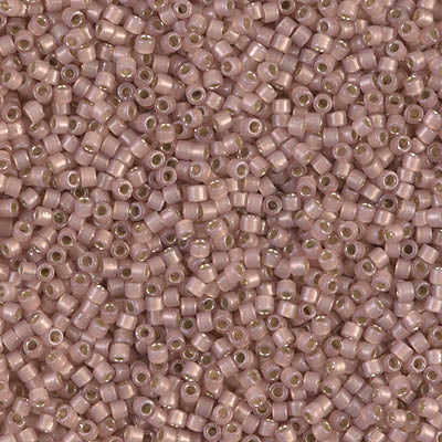 DB1459 - 5g Size 11/0 delicas in Silver lined Shell Opal