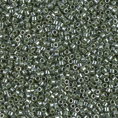 DB1566 - 1g Size 11/0 delicas in Opaque Avocado Lustre