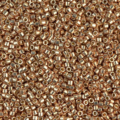 DB1834 - 5g Size 11/0 delicas in Duracoat Galvanised Champagne