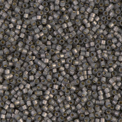 DB2185 - 5g Size 11/0 delicas in Duracoat Semi Frosted Silver lined Acacia