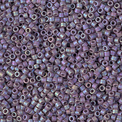 DB2322 - 5g Size 11/0 delicas in Frost Glaze Rainbow Grape