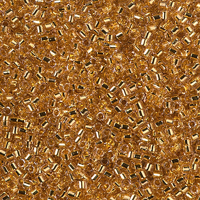 DB2521 - 1g Size 11/0 delicas in 24kt Gold Plate lined Royal