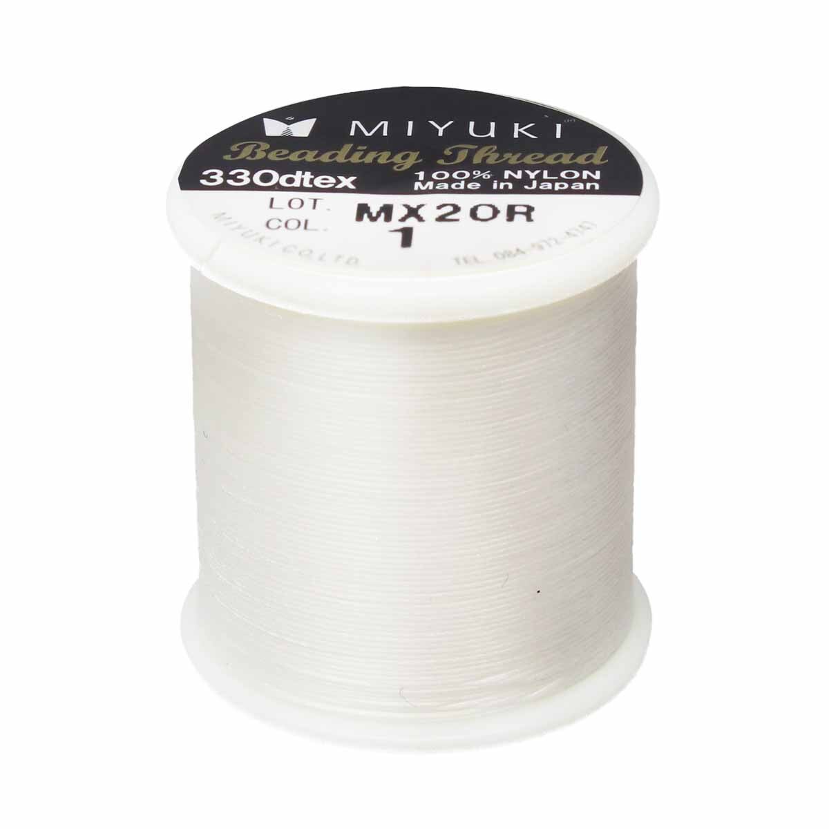 MTB-01 50m Miyuki beading thread in White