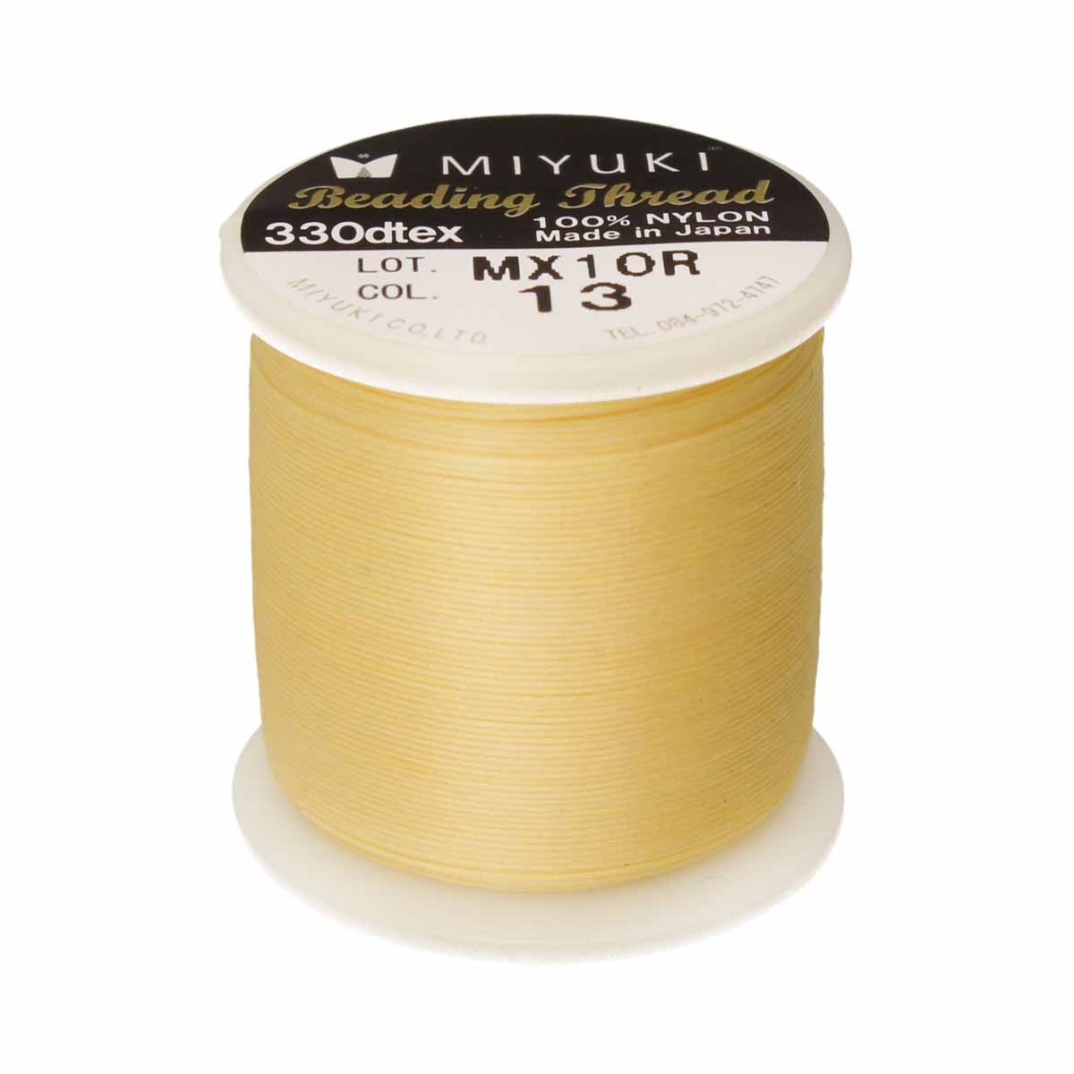 MTB-13 50m Miyuki beading thread in Yellow