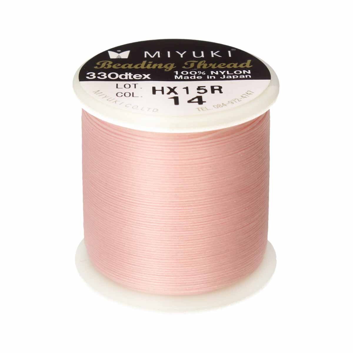 MTB-14 50m Miyuki beading thread in Light Pink