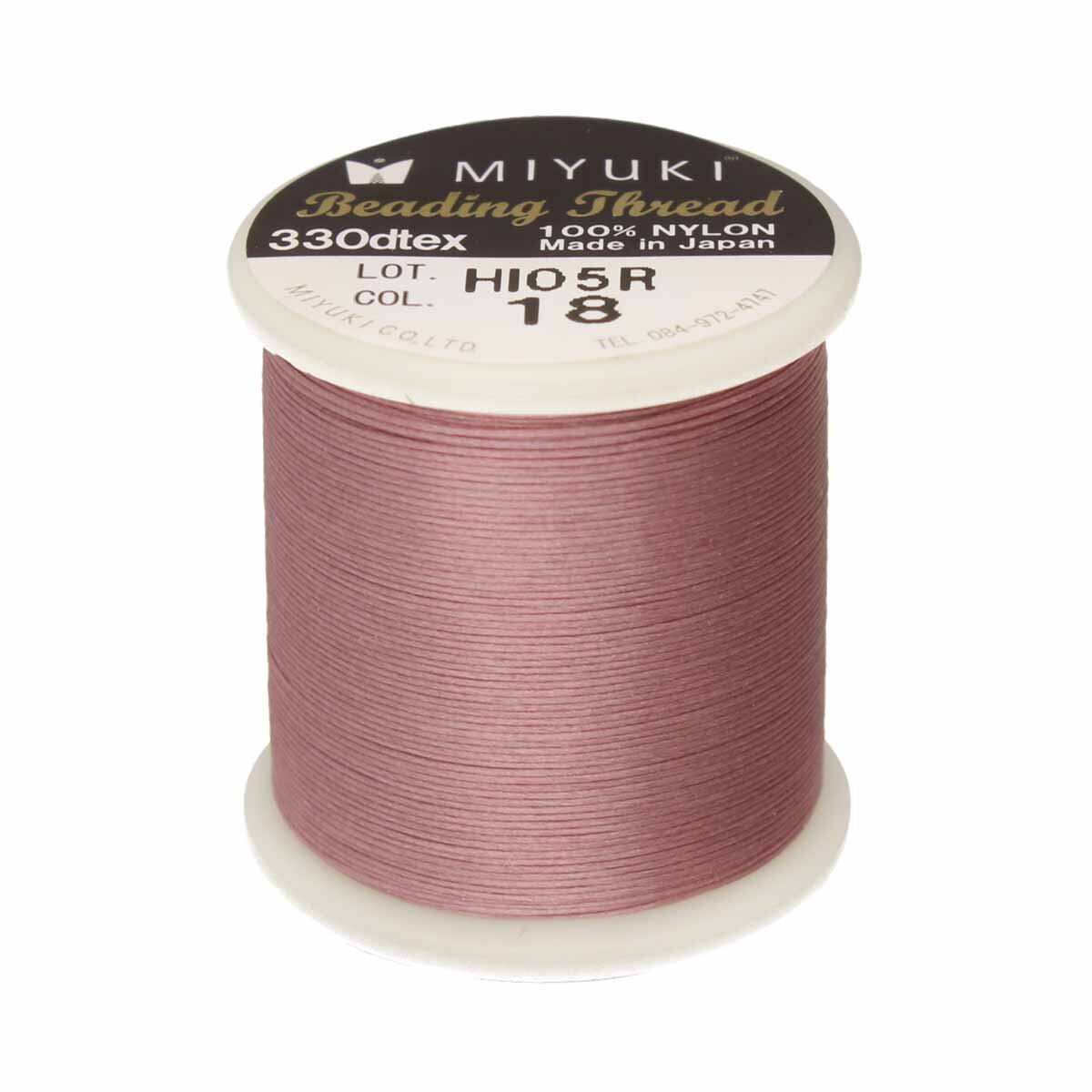 MTB-18 50m Miyuki beading thread in Rose