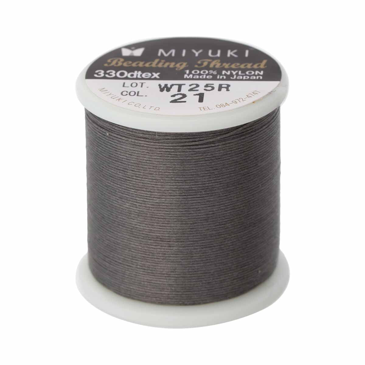 MTB-19 50m Miyuki beading thread in Grey
