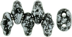 5g MiniDuo beads in Tweedy Silver