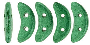 50 x CzechMate crescents in Saturated Metallic Emerald Green