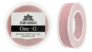 PT-250-5 - 250 yards of Toho One-G beading thread in Pink