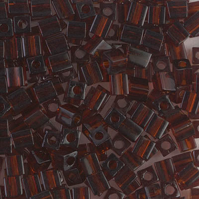 0134 - 10g Miyuki 4mm cubes in Dark Topaz