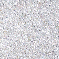 0250 - 2.5g Size 11/0 Miyuki Spacer seed beads in Crystal AB