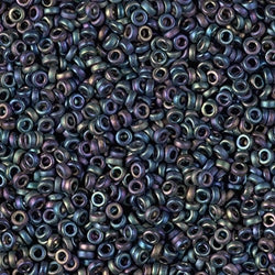 0401FR - 2.5g Size 11/0 Miyuki Spacer seed beads in Matt Multi Iris