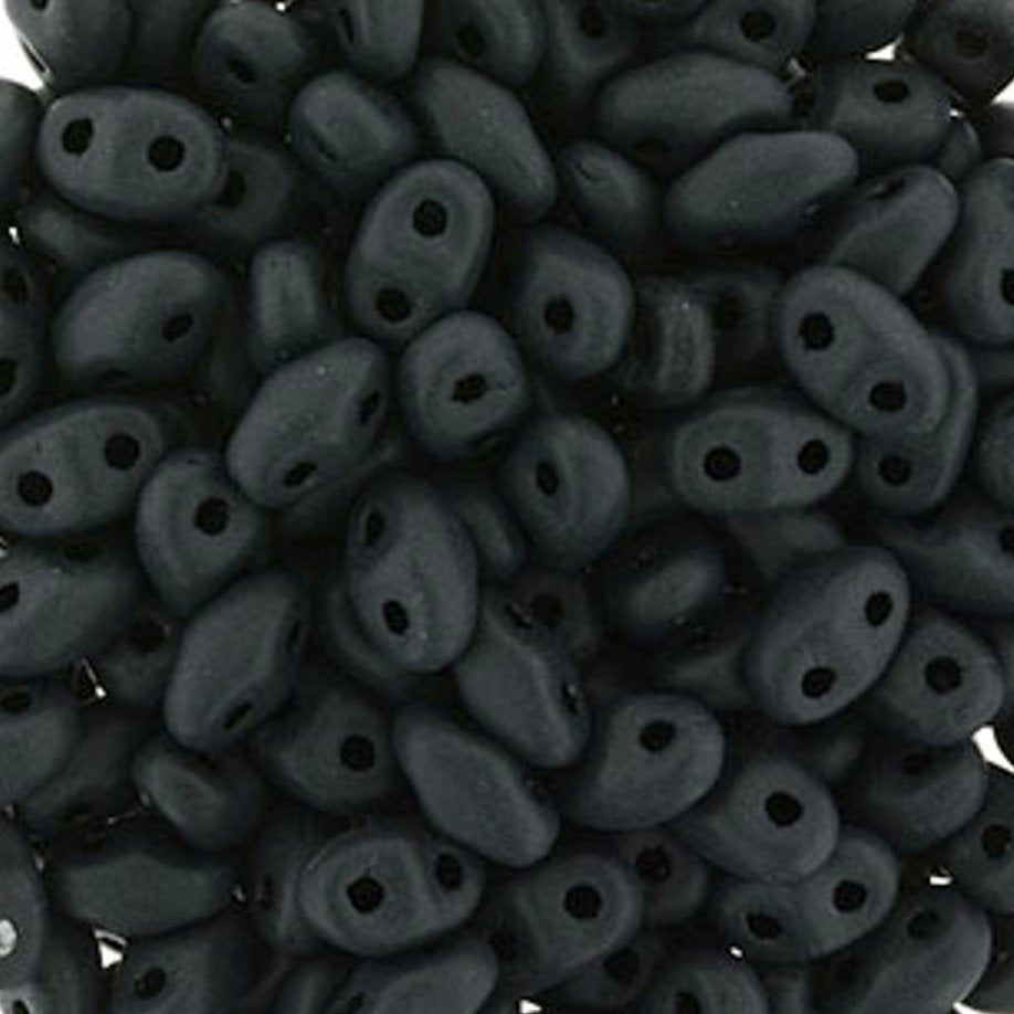 5g MiniDuo beads in Matt Black