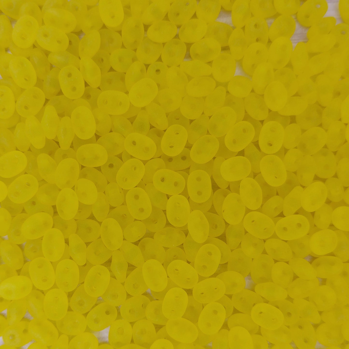 10g Superduo beads in Matt Jonquil