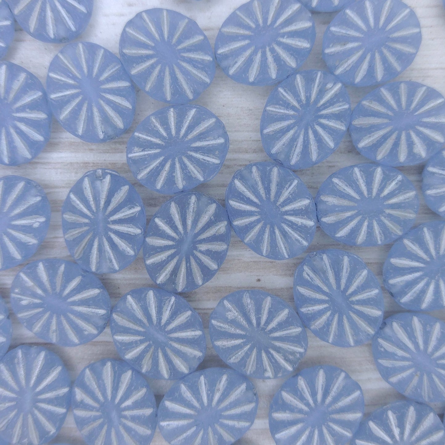 10 x flat ovals in Matt Alexandrite with Silver (14x12mm)