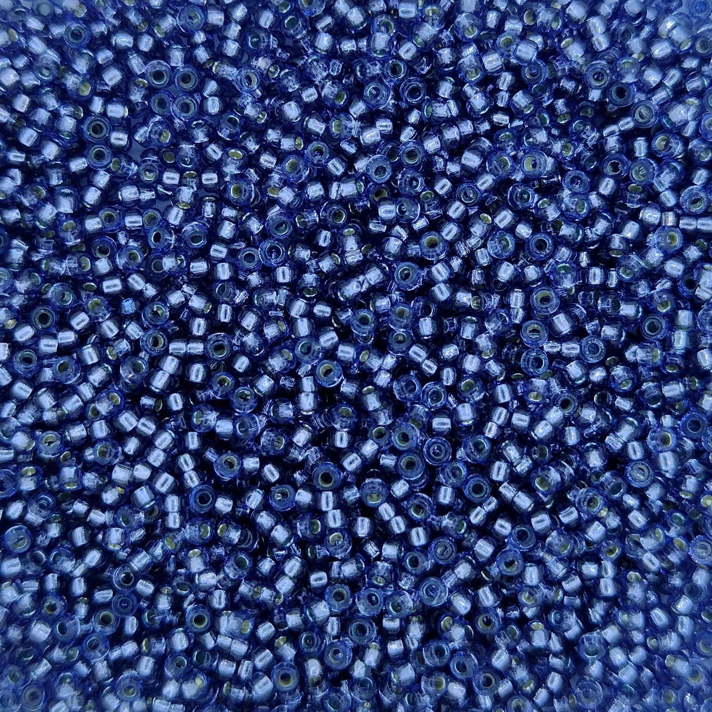 4276 - 5g Size 15/0 Miyuki seed beads in Duracoat Silver lined Prussian Blue