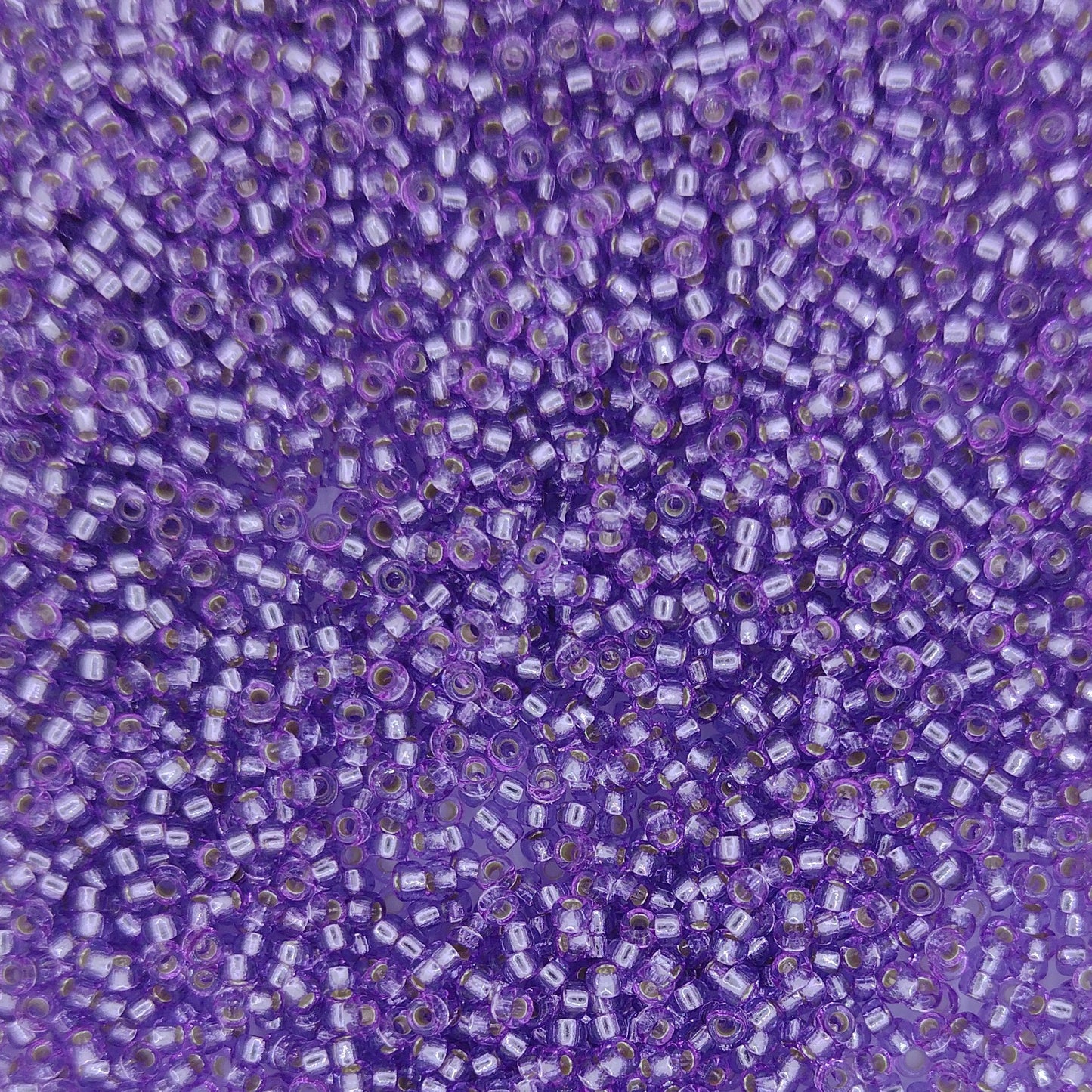 4278 - 25g Size 15/0 Miyuki seed beads in Duracoat Silver lined Dark Orchid
