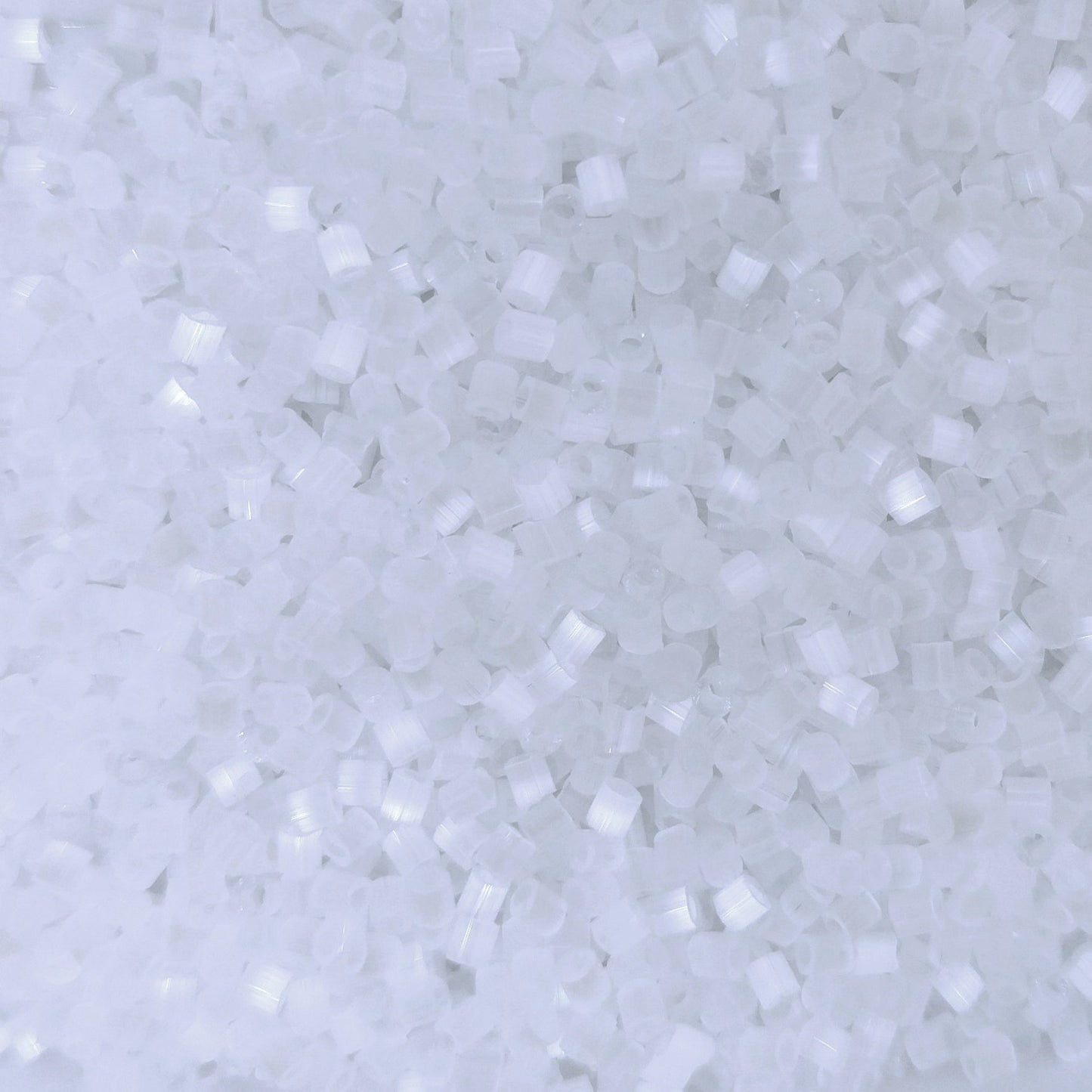 0037 - 10g Size 11/0 Miyuki seed beads in Crystal Silk Satin Cut Off