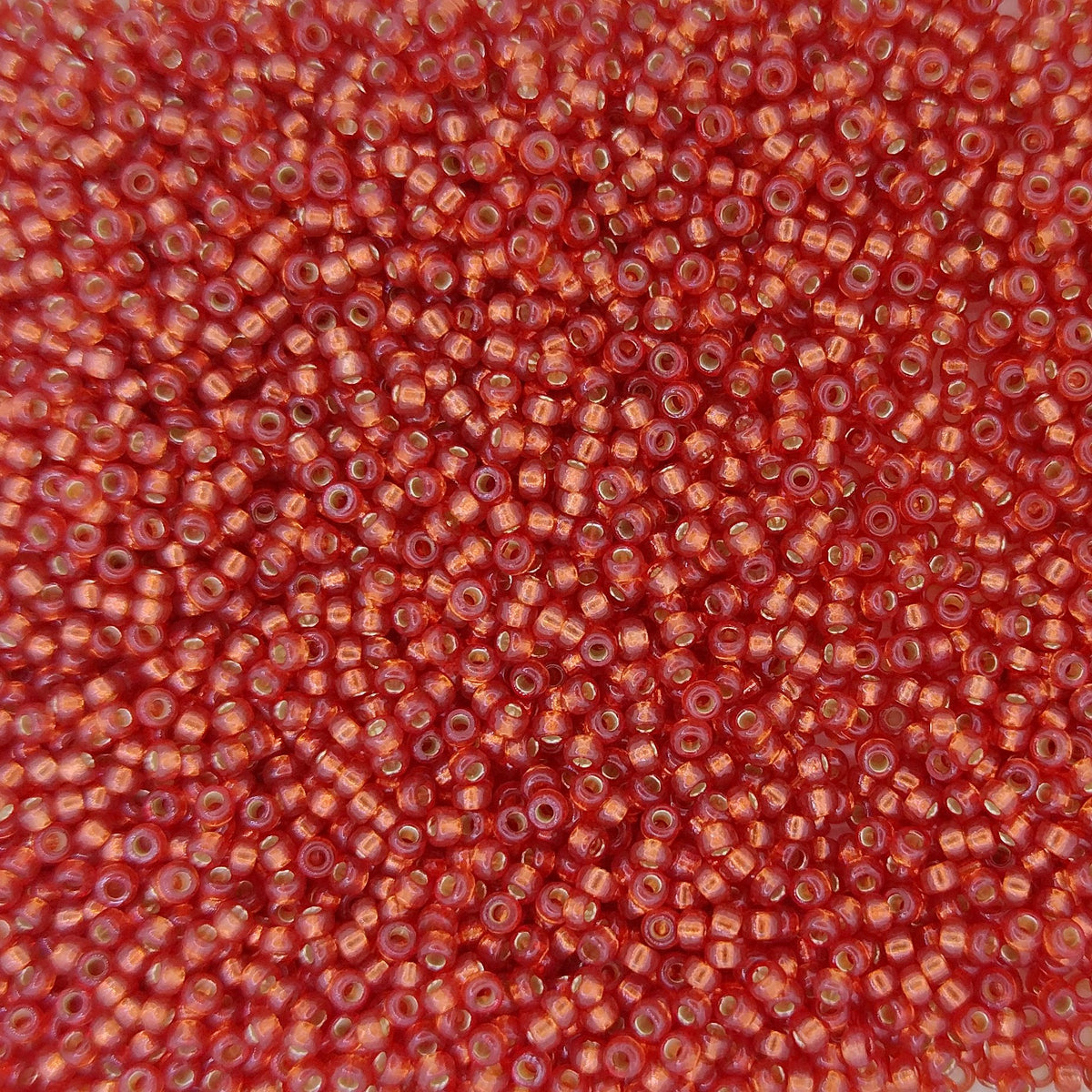 4234 - 25g Size 15/0 Miyuki seed beads in Duracoat Silver lined Watermelon