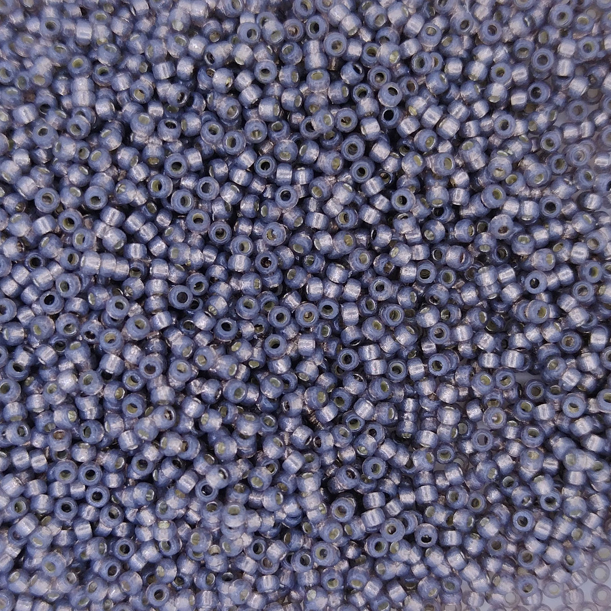4250 - 25g Size 15/0 Miyuki seed beads in Duracoat Silver lined Taupe