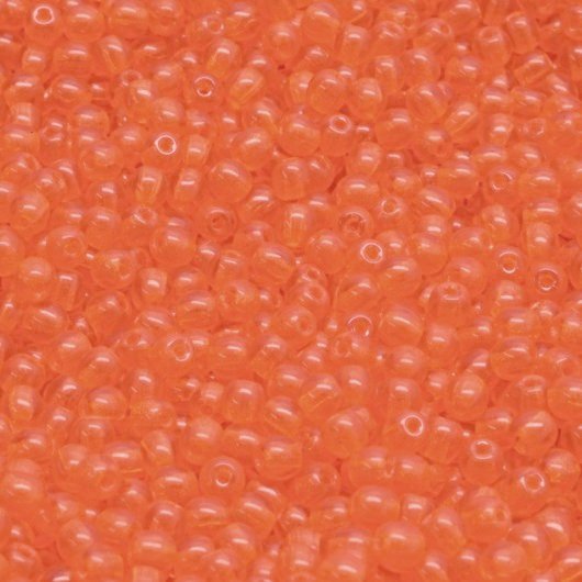 50 x 3mm round beads in Hyacinth Orange