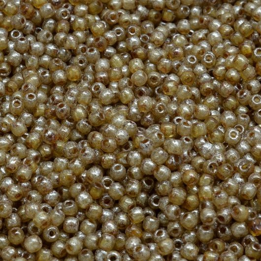 100 x 2mm round beads in Senegal Brown