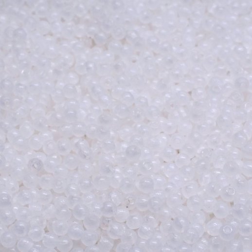 100 x 2mm round beads in Alabaster