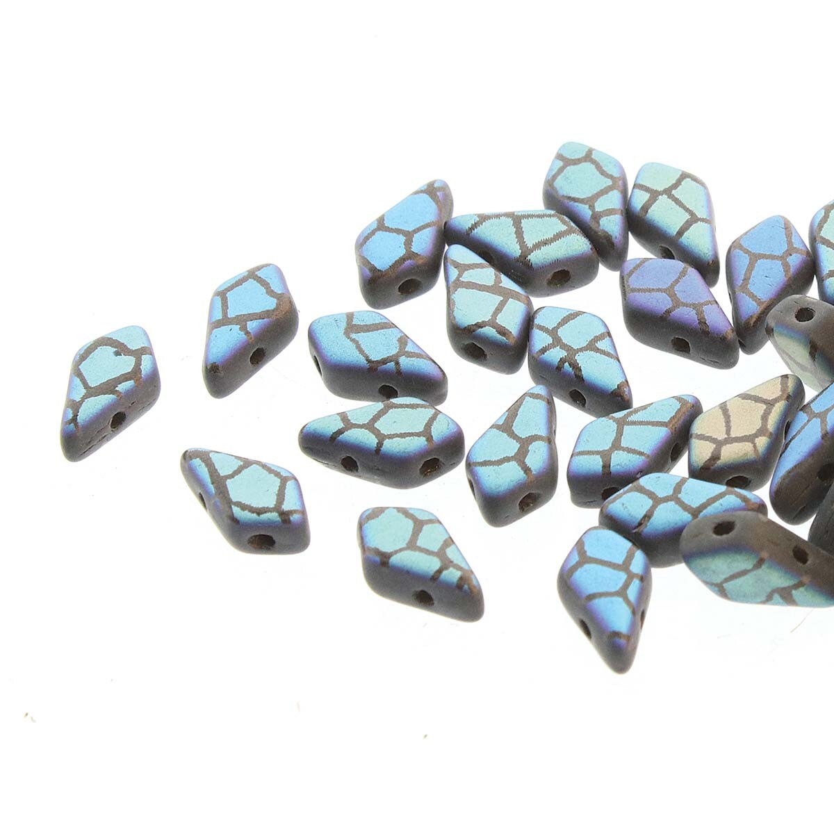 15 x kites in Matt Black with laser etched Crackle (9x5mm)