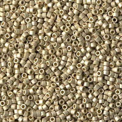 DB1831F - 5g Size 11/0 delicas in Duracoat Galvanised Matt Silver