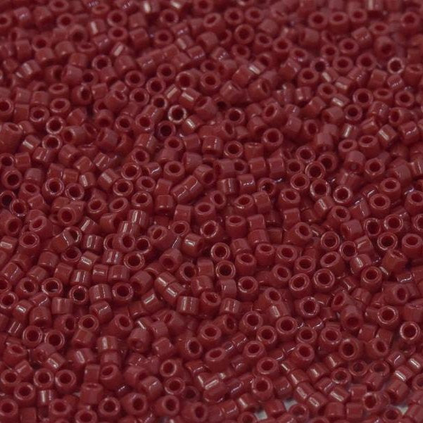 DB1140 - 5g Size 11/0 delicas in Opaque Cherry Red