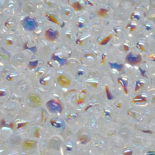 50 x drops in Crystal AB (6x4mm)