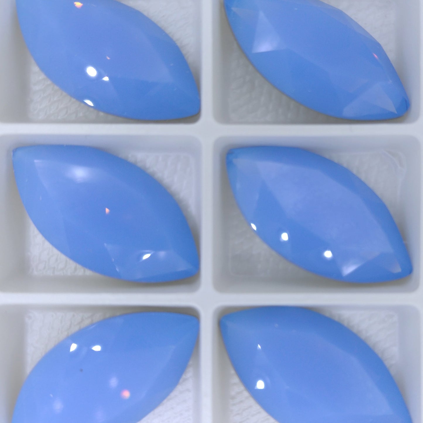 32x17mm Classical Navette in Air Blue Opal (Aurora)