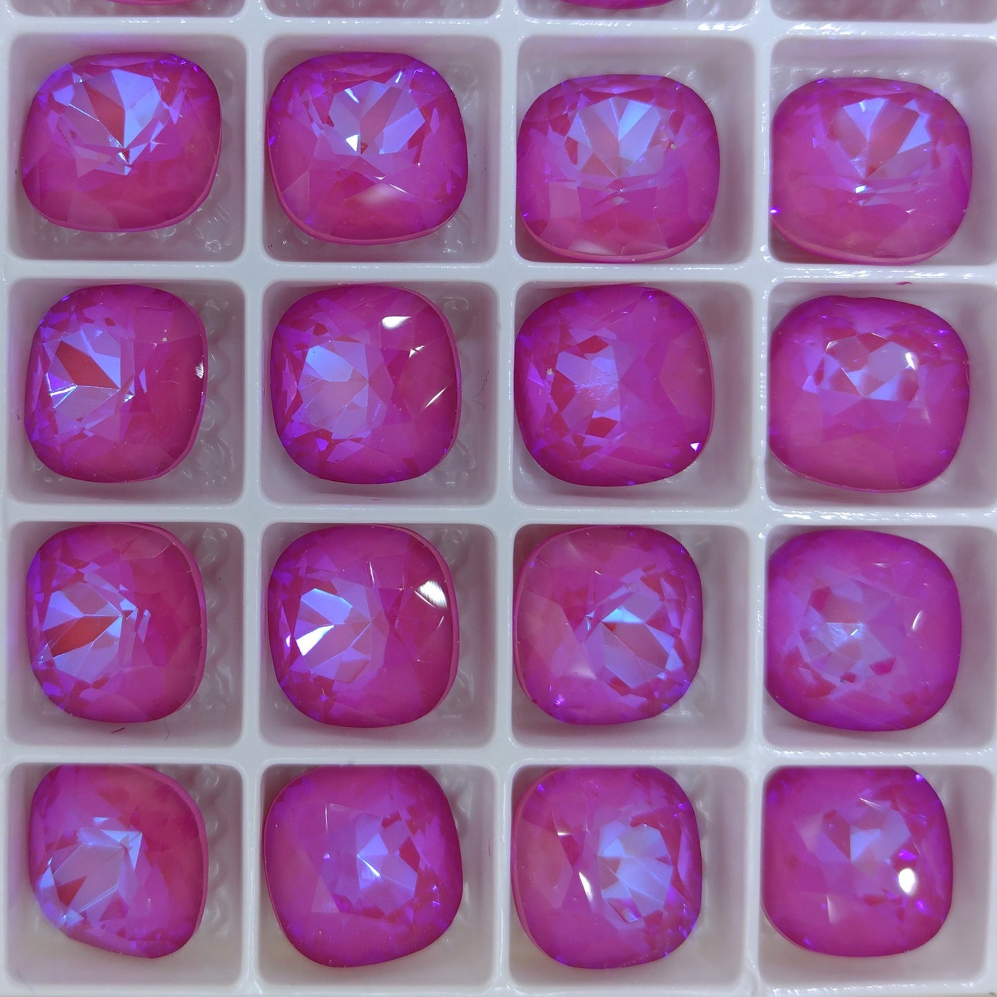 12mm round square in Lotus Pink Delite (Aurora)