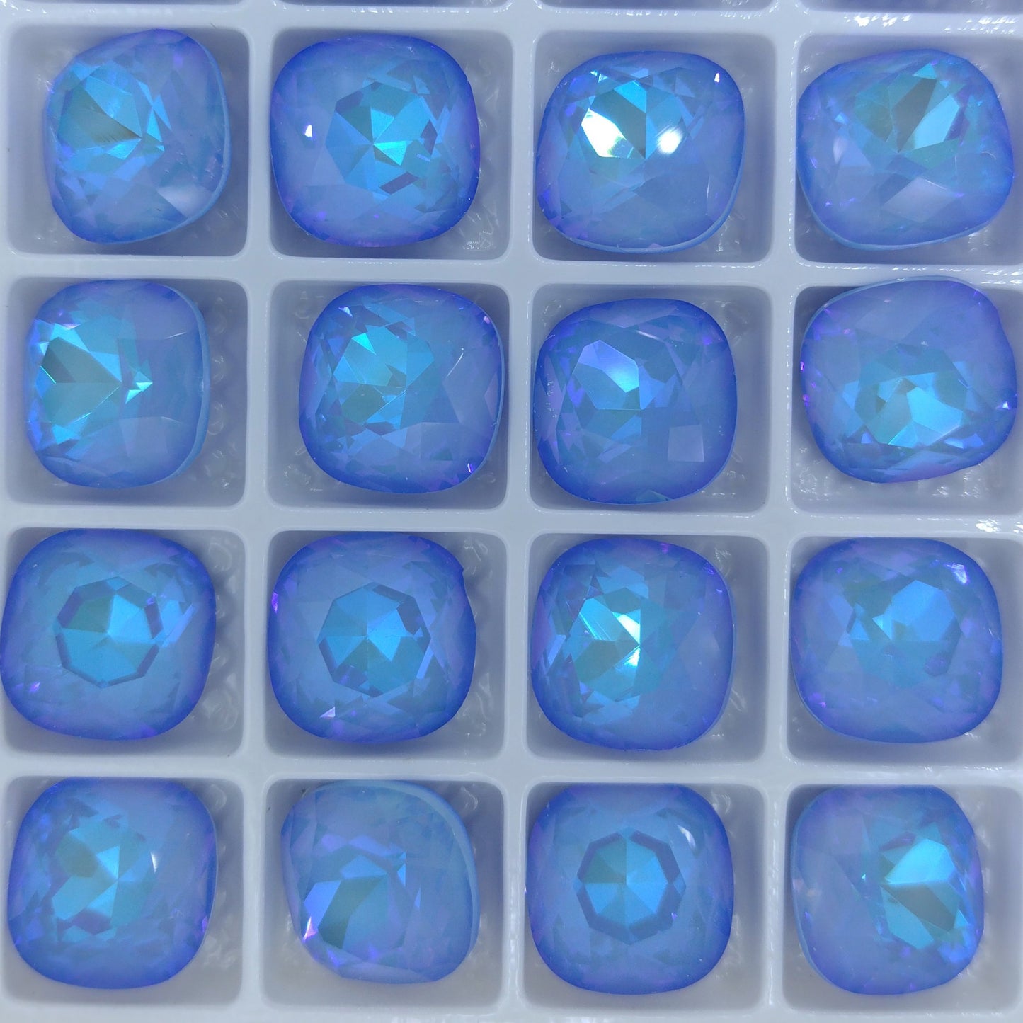 12mm round square in Ocean Delite(Aurora)