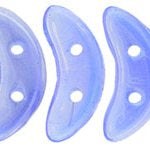 50 x CzechMate crescents in Opal Sapphire Lustre