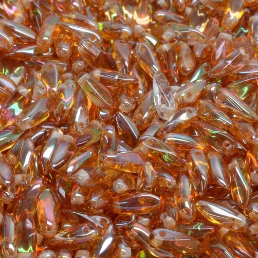 50 x mini daggers in Crystal Apricot Medium (2.5x8mm)