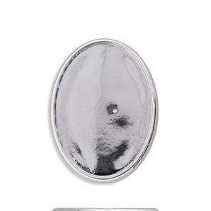 Silver base for 18x13.5mm Cabochons
