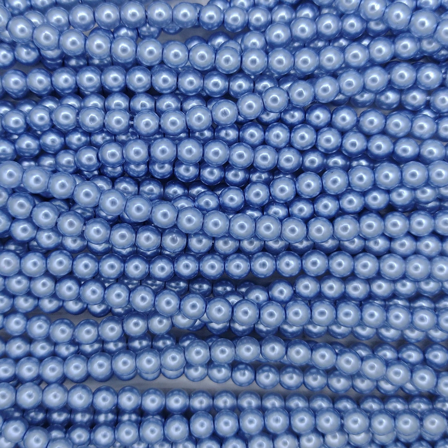 150 x 3mm round pearls in Sky Blue