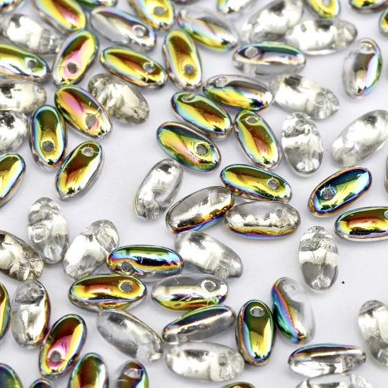 10g rizo beads in Crystal Vitrail