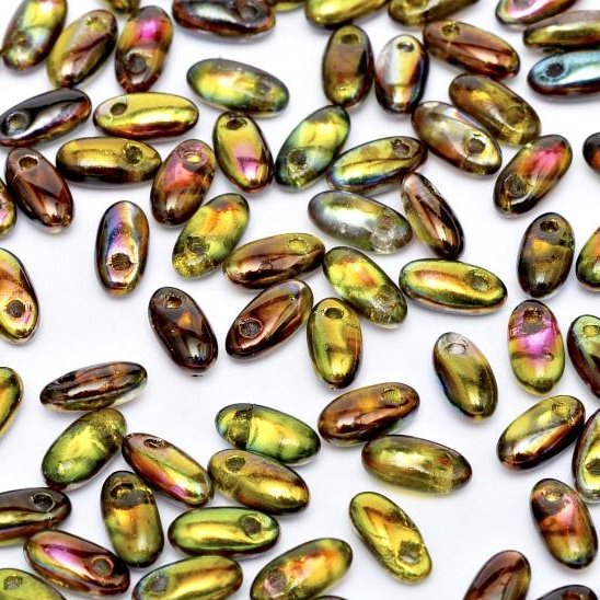 10g rizo beads in Magic Green