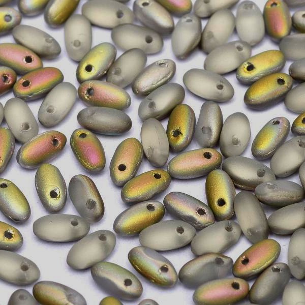 10g rizo beads in Matt Crystal Vitrail