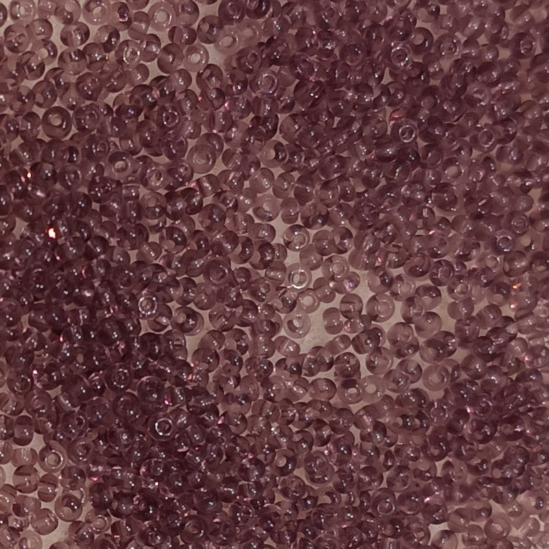 5g Size 16/0 Preciosa seed beads in Amethyst