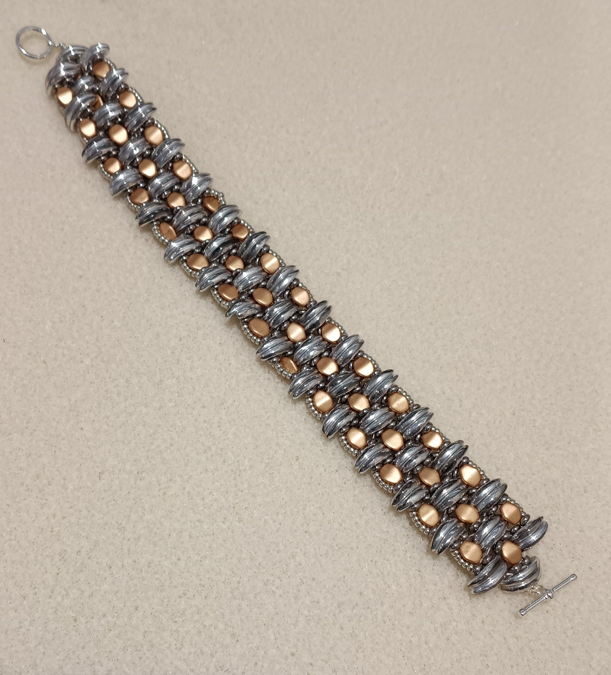 Bead Kit - Kilim Cuff in Silver and Gold