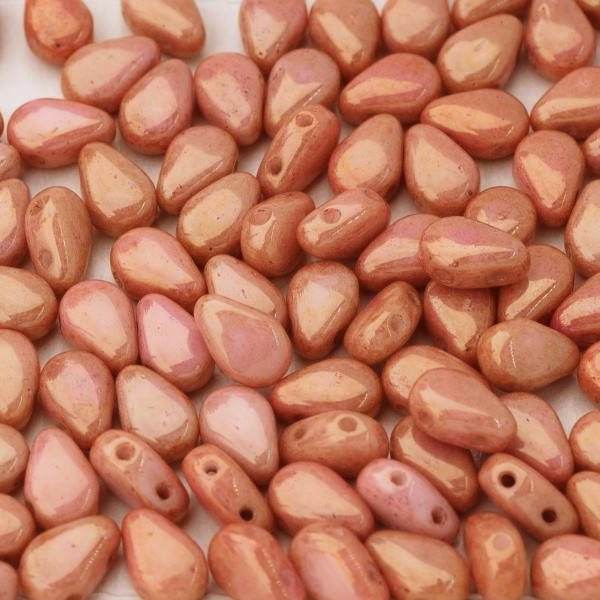 20 x Round DropDuo in Chalk White/Gold Lustre