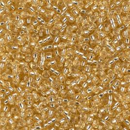 0002 - 5g Size 15/0 Miyuki seed beads in Silver lined Light Gold